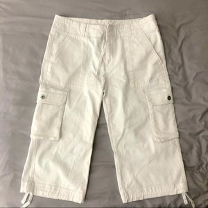 Nike White Capris Cargo Shorts